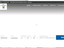 Tablet Screenshot of hotelcastillareal.com